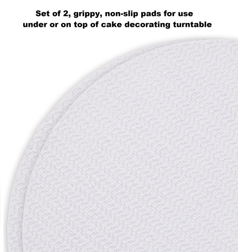 Ateco Set of 2 Non-Slip Pads, Reusable, Food Safe Plastic, 12-Inch Diameter, White - Image 3